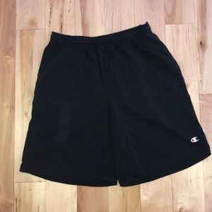 “Champion” Black Athletic Shorts